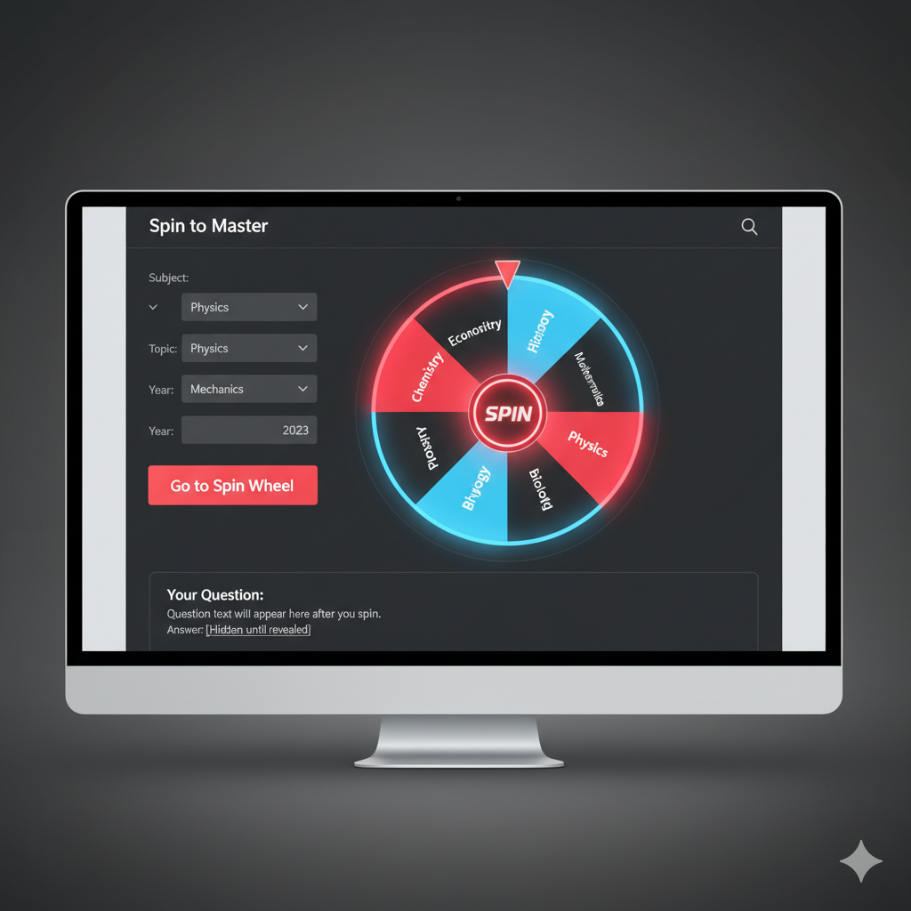 Screenshot of the Spin Wheel page interface